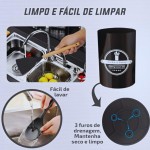 Kit Completo com 12 Peças Utensílios de Cozinha em Silicone com Cabo de Madeira Antiaderentes e Resistentes ao Calor (Preto) - Imagem 3