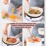 Kit Completo com 12 Peças Utensílios de Cozinha em Silicone com Cabo de Madeira Antiaderentes e Resistentes ao Calor (Preto) - Imagem 5