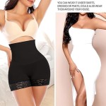Shorts modelador feminino com controle de barriga – Minimalista e elegante, Preto, M - Imagem 5