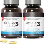 Ômega 3 do Canadá Alta Concentração EPA DHA 1.100mg Certificado MEG-3-180 cápsulas (2 potes)