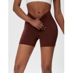 Shorts femininos de ioga com controle de barriga de cintura alta – Shorts de treino de compressão sem costura com design exclusivo tie-dye - Imagem 3