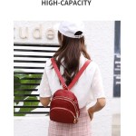 Mochila feminina pequena acolchoada mini mochila para mulheres moderna - Imagem 3