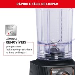 Liquidificador Arno Powermax Autolock 1400W LN81, Cinza Chumbo, com 6 Lâminas Powelix Pro, Tecnologia Anti Vazamento, Comfort Control e Limpeza Fácil, 110V - Imagem 6