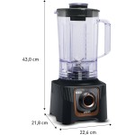 Liquidificador Arno Powermax Autolock 1400W LN81, Cinza Chumbo, com 6 Lâminas Powelix Pro, Tecnologia Anti Vazamento, Comfort Control e Limpeza Fácil, 110V - Imagem 8