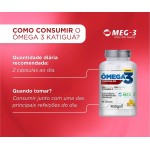 Katiguá, Ômega 3 + Coenzima Q10, MEG-3, EPA + DHA e Vitamina E, Fish Oil, 60 Cápsulas Soft Gel • 30 doses, Branco - Imagem 4