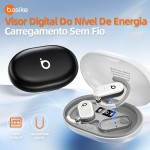 Fones de Ouvido Sem Fio Basike D91, Bluetooth 5.4, Estéreo Hi-Fi, Tela LED, 100h Standby, Leve e Confortável, Ideal para Corrida e Exercícios (Preto) - Imagem 9