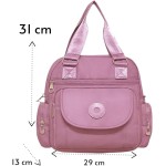 Mochila Bolsa Feminina Casual, Ajustável, Resistente à Água, para Escola, Trabalho e Passeio - Imagem 4