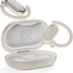 Basike Fone de Ouvido Bluetooth 5.4 OWS, Fone de Ouvido Sem Fio Esportivo HiFi Estéreo Som, IPX4 à Prova D'Água, Redução de Ruído ENC, 30h de Autonomia e Case Voz para Corrida e Exercícios (Rosa)