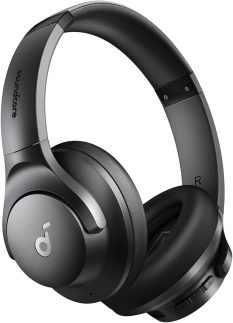 soundcore Q20i da Anker, Fone de Ouvido Bluetooth com Cancelamento de Ruído Híbrido Ativo, Headphone Sem Fio, 60h Bateria, Áudio Hi-Res, Graves Potentes, App Personalização, Modo Transparência, Preto
