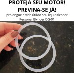 2 Anel Vedação Para Acoplamento Personal Blender DG-01 compatível com Mondial- Borracha Silicone para Liquidificador Portátil - Imagem 3