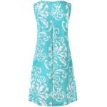 Vestido feminino floral sem mangas, rodado, com bolsos, casual, verão, evasê - Imagem 6