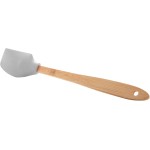 LYOR - Conjunto 4 Utensílios de Silicone Com Cabo em Bambu Cinza - 1 Pincel Culinário - 2 Espátulas - 1 Colher - Imagem 4