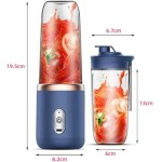Liquidificador Portátil Recarregável USB - Mixer Juice 400ML com Copo Integrado (Verde) - Imagem 6