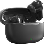 Fone De Ouvido Bluetooth Sem Fio 5.3 Compatível iPhone Android, Modo de Fone Ouvido único e Dois Com Microfone, 360 Estéreo Graves Potentes Para Trabalho Academia Corrida Musica Jogo e Game, Preto