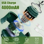 Liquidificador portátil para vitaminas, sucos espremidos na hora, milk shakes e alimentos para bebês, 590 ml, sem BPA, adequado para esportes ao ar livre, família, viagens. (verde)) - Imagem 3