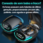 Fone De Ouvido Bluetooth Touch Sem Fio Case Com Display - Imagem 3