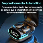 Fone De Ouvido Bluetooth Touch Sem Fio Case Com Display - Imagem 6