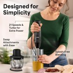 Braun Liquidificador manual MQ50202M MultiQuick 5 Vario, preto - Imagem 3