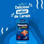 4x Peixonix Ômega 3 Kids Infantil Mastigável Cereja 60 Caps - Imagem 2