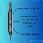 Fone de Ouvido com Fio Premium P2, Earbud Intra-Auricular, Microfone Integrado, 3ª Geração, Branco – Compatível com Smartphones, Tablets, Notebooks, PCs e Consoles. - Imagem 4