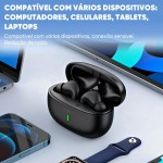 Fone Ouvido Bluetooth, INAVA, IPX5 à Prova D'água e Poeira,com Microfone, Operação por Toque, Bateria Ultralonga de 50 Horas,Fone de Ouvido Esportivo para iOS/Android. (Preto) - Imagem 7