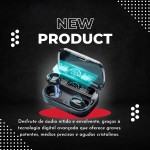 Fone de Ouvido Bluetooth TWS-M10 – Sem Fio,Resistentea a água, Estojo Carregador - TYDA - Imagem 8