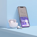 Fone de Ouvido QCY T20 - Fones Sem Fio Bluetooth 5.3 com Microfones, Branco - Imagem 6