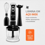 MONDIAL Mixer Turbo 3 em 1, Preto, 500W, 220V - M-14 - Imagem 6