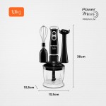 MONDIAL Mixer Turbo 3 em 1, Preto, 500W, 220V - M-14 - Imagem 7