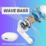 Fone de Ouvido Bluetooth 5.3, Sem Fio, TWS c/Comandos Inteligentes, Cancelamento de Ruidos, Hight Bass - Imagem 5