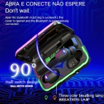 Fones de ouvido intra-auriculares Bluetooth True Wireless (Nova Versão 2025) com estojo de carregamento, compatíveis com iOS e Android, conexão dupla, microfone embutido e som estéreo - Imagem 4