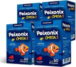 4x Peixonix Ômega 3 Kids Infantil Mastigável Cereja 60 Caps