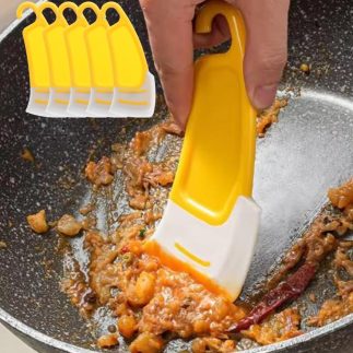 5 peças espátula de silicone de cozinha escova raspadora de lâmina macia versátil utensílios de limpeza de cozinha para espátulas domésticas, 15 x 6 cm