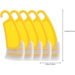 5 peças espátula de silicone de cozinha escova raspadora de lâmina macia versátil utensílios de limpeza de cozinha para espátulas domésticas, 15 x 6 cm - Imagem 2