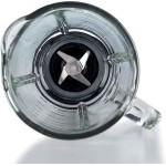 Ariete 585, Liquidificador Linha Moderna, Copo de Vidro 1.5 L, 4 Lâminas de Aço Inoxidável, 4 Velocidades + Pulso, 1000 Wats - 127V, Preto - Imagem 2