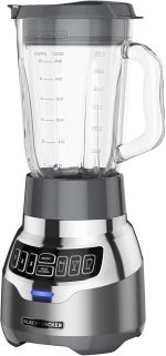 BLACK+DECKER Liquidificador digital PowerCrush com tecnologia silenciosa, aço inoxidável, BL1300DG-T