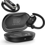 Basike Fone de Ouvido Bluetooth 5.4 OWS, Fone de Ouvido Sem Fio Esportivo HiFi Estéreo Som, IPX4 à Prova D'Água, Redução de Ruído ENC, 30h de Autonomia e Case Voz para Corrida e Exercícios (Preto)