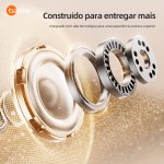 Basike Fone de Ouvido sem Fio OWS com Gancho, Estéreo Hi-Fi, 30h de Espera, Resistente à Água IPX4, Compatível com iOS e Android, Ideal para Esportes/Treino (Preto) - Imagem 2