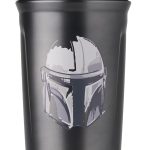 BlenderBottle Garrafa coqueteleira Star Wars Sport isolada de aço inoxidável com batedor de arame, 680 g, capacete Mandalorian – Shakes de proteína e hidratação para atletas e entusiastas de fitness
