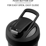 BlenderBottle Garrafa de água de aço inoxidável isolada Strada da Liga da Justiça com batedor de arame, 680 g, Batman - Imagem 2