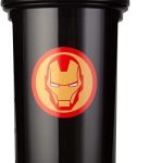 BlenderBottle Marvel Shaker Bottle Pro Series Perfeito para Shakes de Proteína e Pré-Treino, 800 ml, Cabeça Homem de Ferro