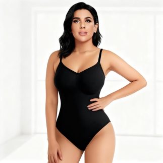 Body modelador feminino – modelador de cintura com controle de barriga sem costura para mulheres