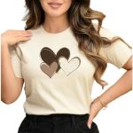 Camiseta Feminina Blusa T-shirt Algodão Linda Mulher Três Corações