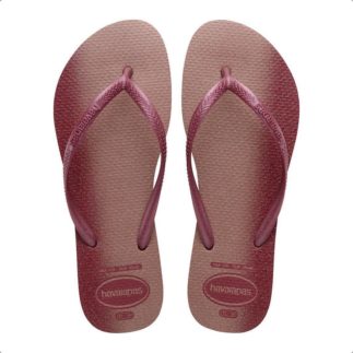 Chinelo Havaianas Feminino, Slim Gloss 39/0 Amaranto, Havaianas