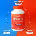 Coenzima Q10 200mg + Ômega 3 TG Plus + Vitamina E 120 Cápsulas Bigens (Unidade) - Imagem 2