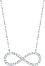 Colar Feminino Pingente Infinito Delicado Corrente Gargantilha Folheado