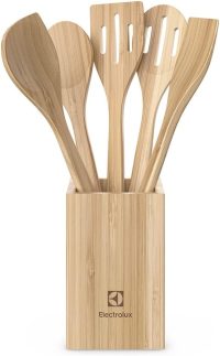 Conjunto de Utensílios de Bambu de 06 Peças