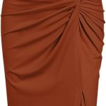 Conjunto de duas peças de blusa cropped feminina casual sem mangas e saia franzida drapeada