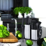 Conjunto de utensílios de cozinha RAXCO, utensílios de cozinha e facas afiadas, suporte de aço inoxidável e tábua de corte - Imagem 2