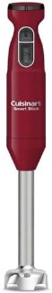 Cuisinart Liquidificador manual, Smart Stick de 2 velocidades – Potente e fácil de usar, liquidificador de imersão em bastão para batidas, vitaminas, purê, comida de bebê, sopas e molhos, vermelho